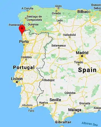 Viana Do Castelo, Carte De Localisation Viana Do Castelo, Seniordunet